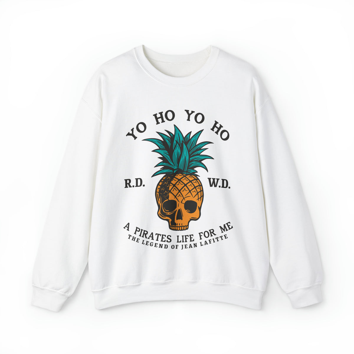 Yo Ho Pirates Life For Me Gildan Unisex Heavy Blend™ Crewneck Sweatshirt