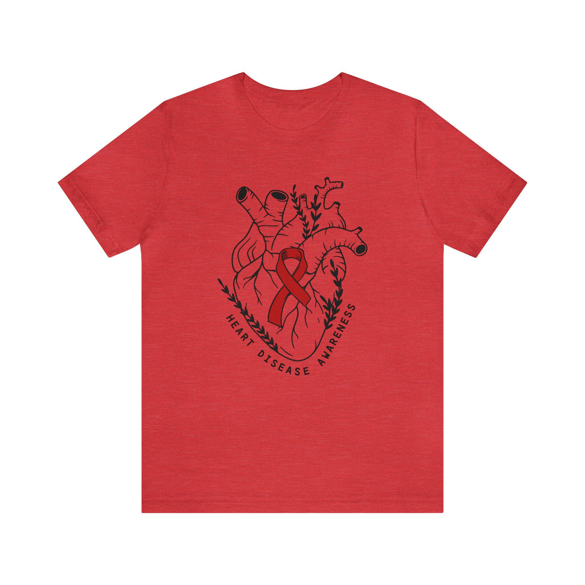 Heart Disease Awareness Bella Canvas Unisex Jersey Short Sleeve Tee
