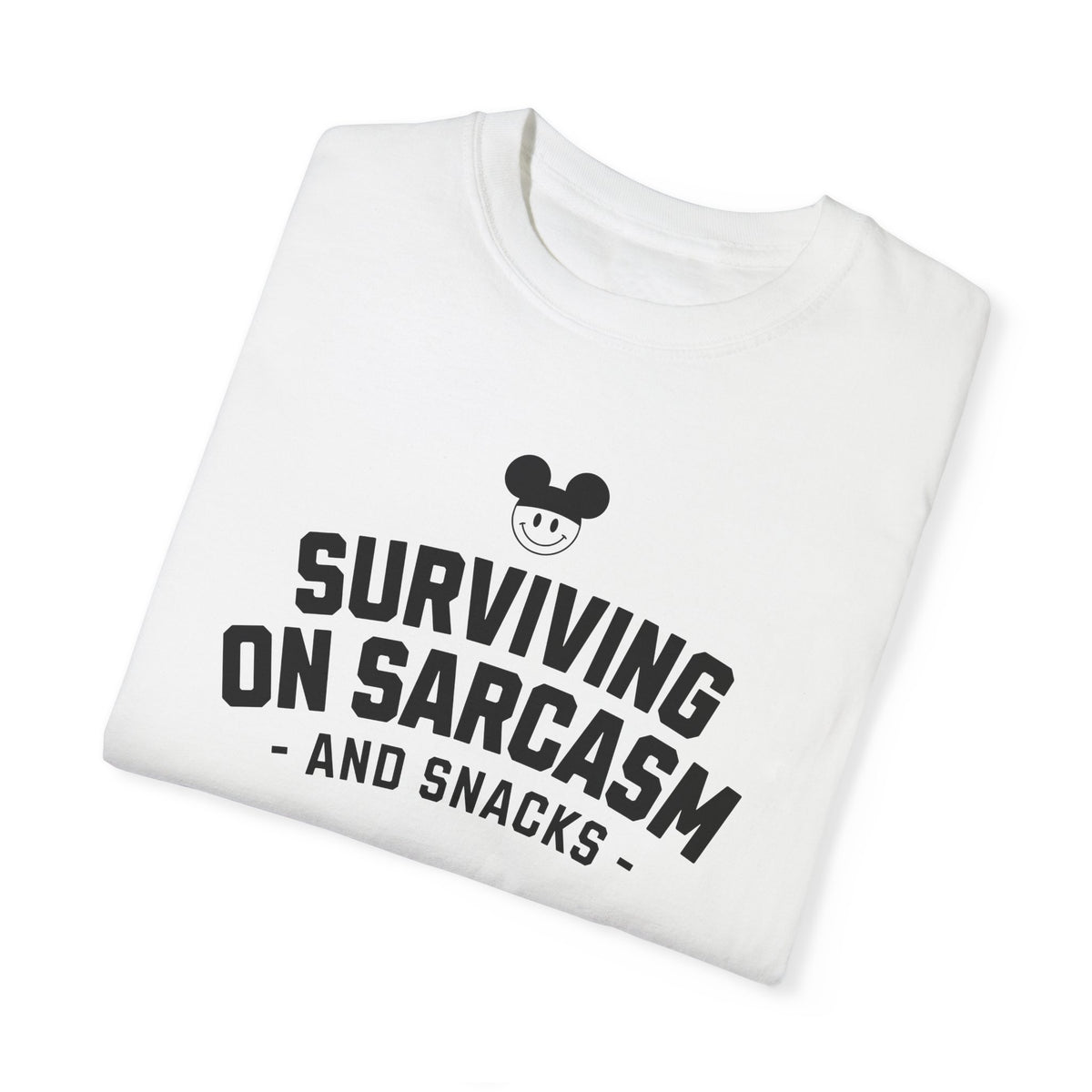 Surviving on Sarcasm and Snacks Comfort Colors Unisex Garment-Dyed T-shirt