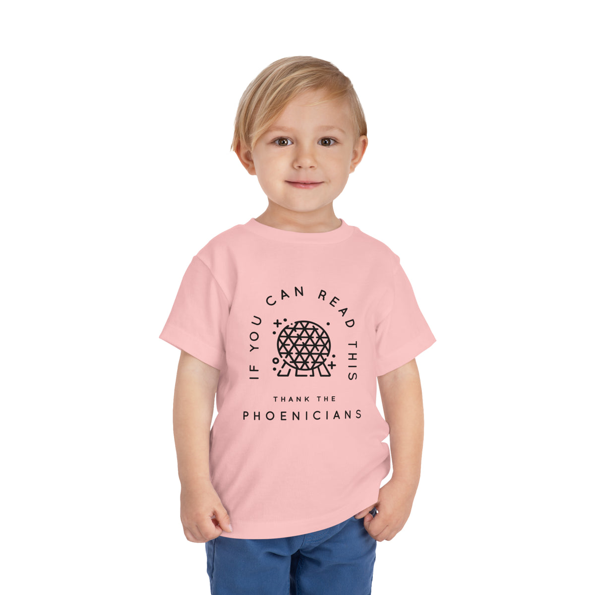 If You Can Read This Thank The Phoenicians Bella Canvas Toddler Short Sleeve Tee