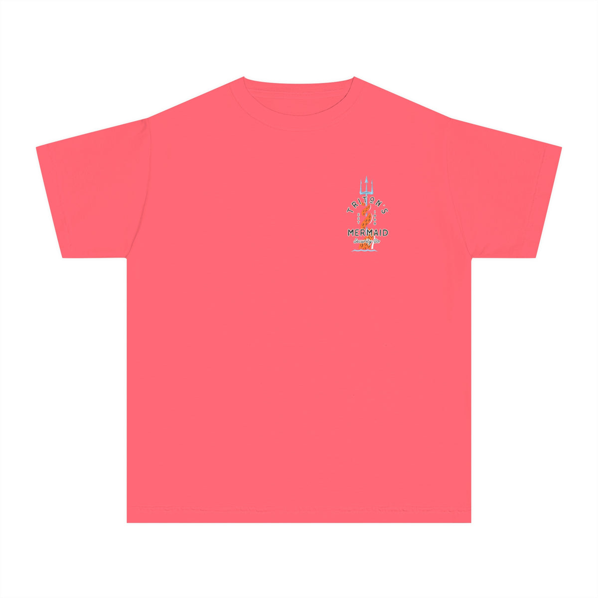 Triton's Mermaid Security Comfort Colors Youth Midweight Tee