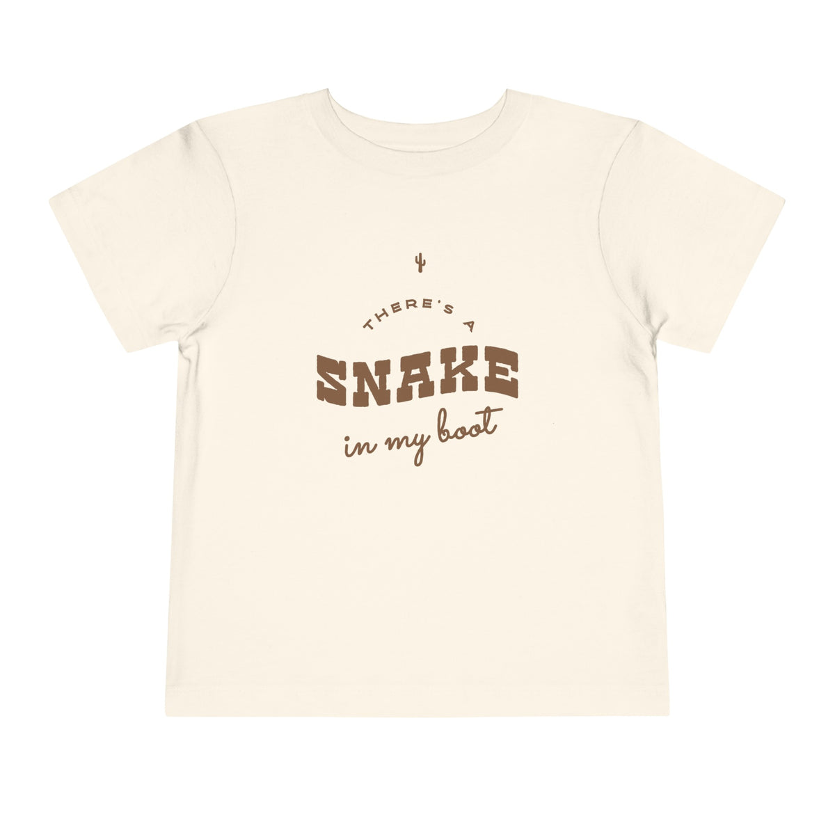 There's A Snake In My Boot Bella Canvas Toddler Short Sleeve Tee