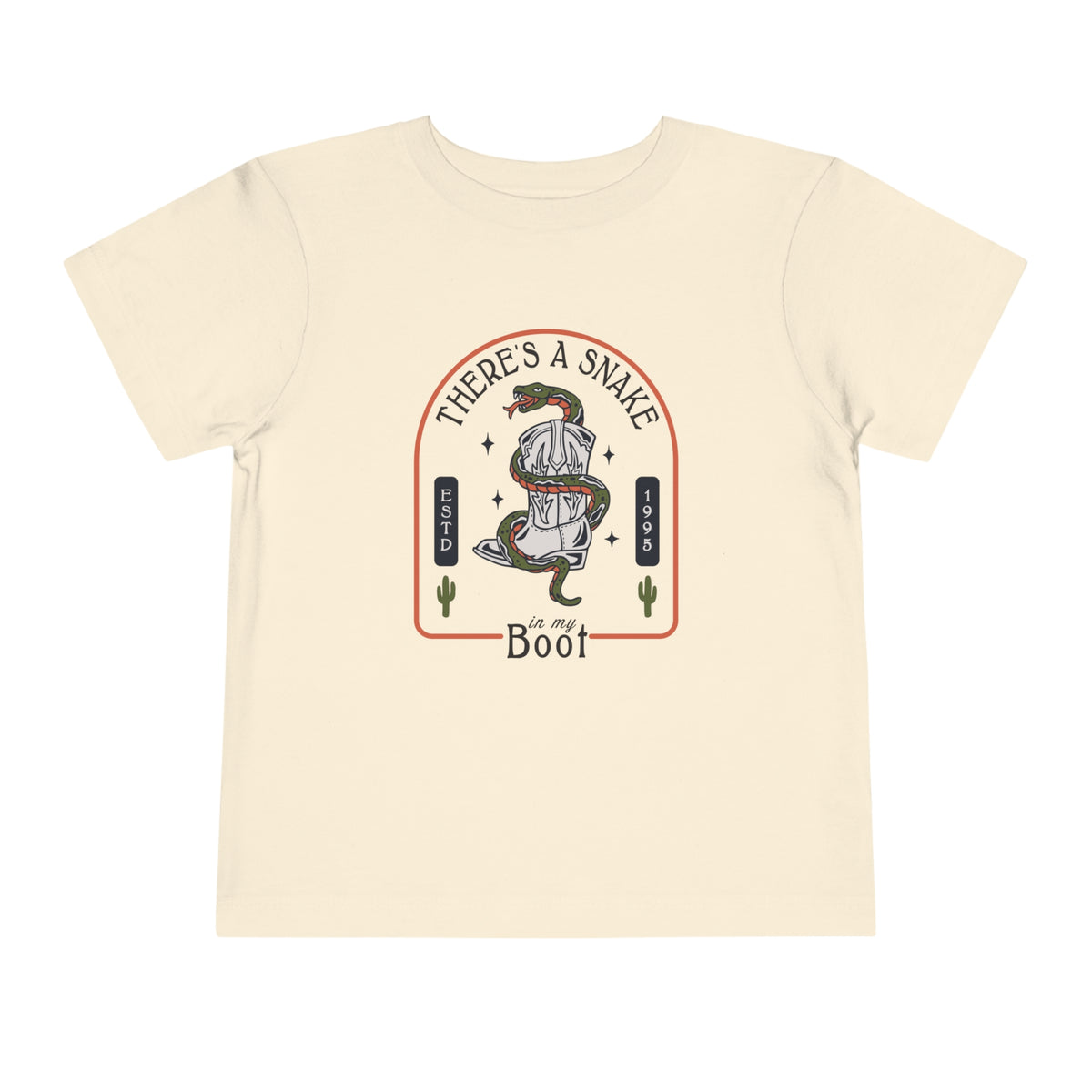 There's A Snake In My Boot Bella Canvas Toddler Short Sleeve Tee