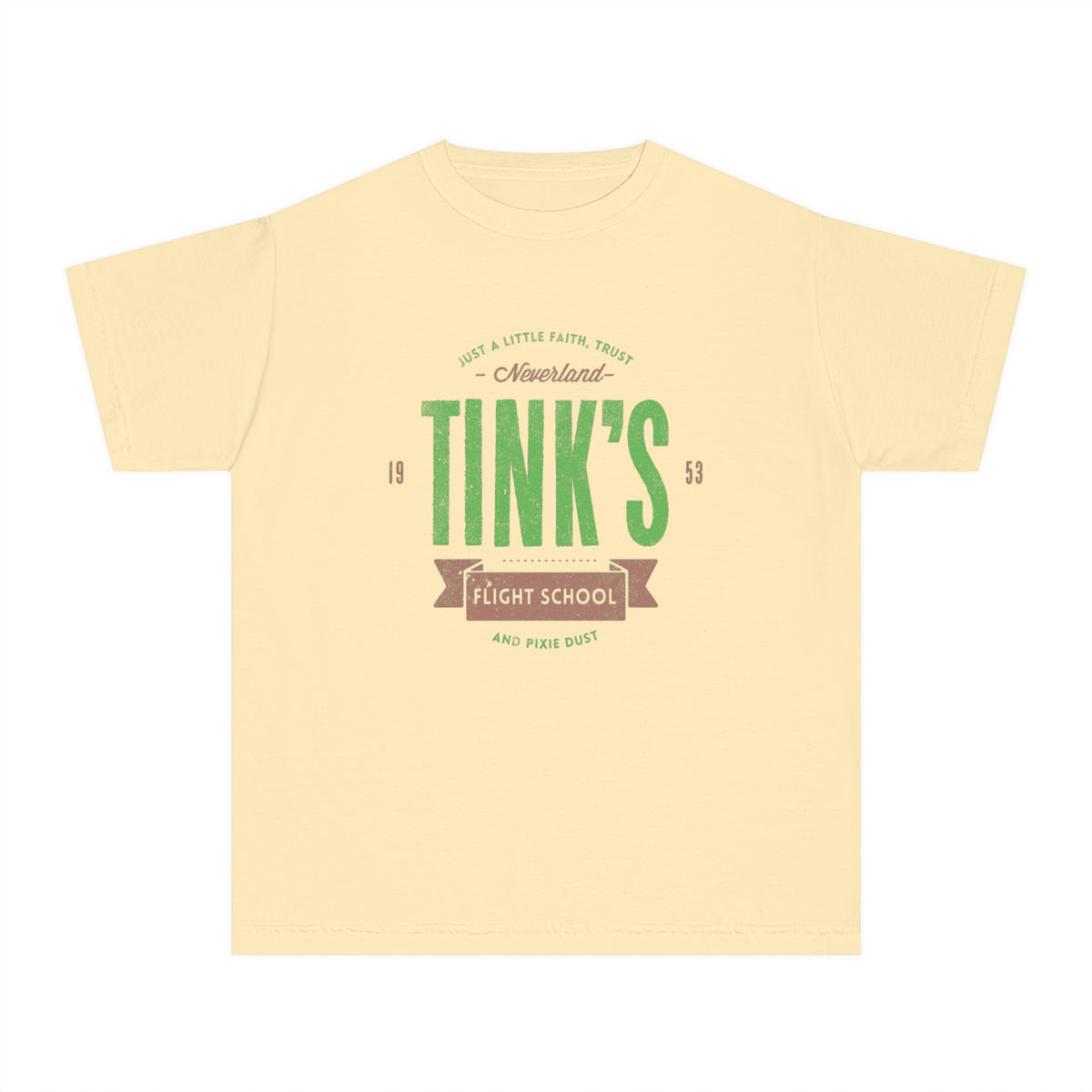 Tink's Flight School Comfort Colors Youth Midweight Tee