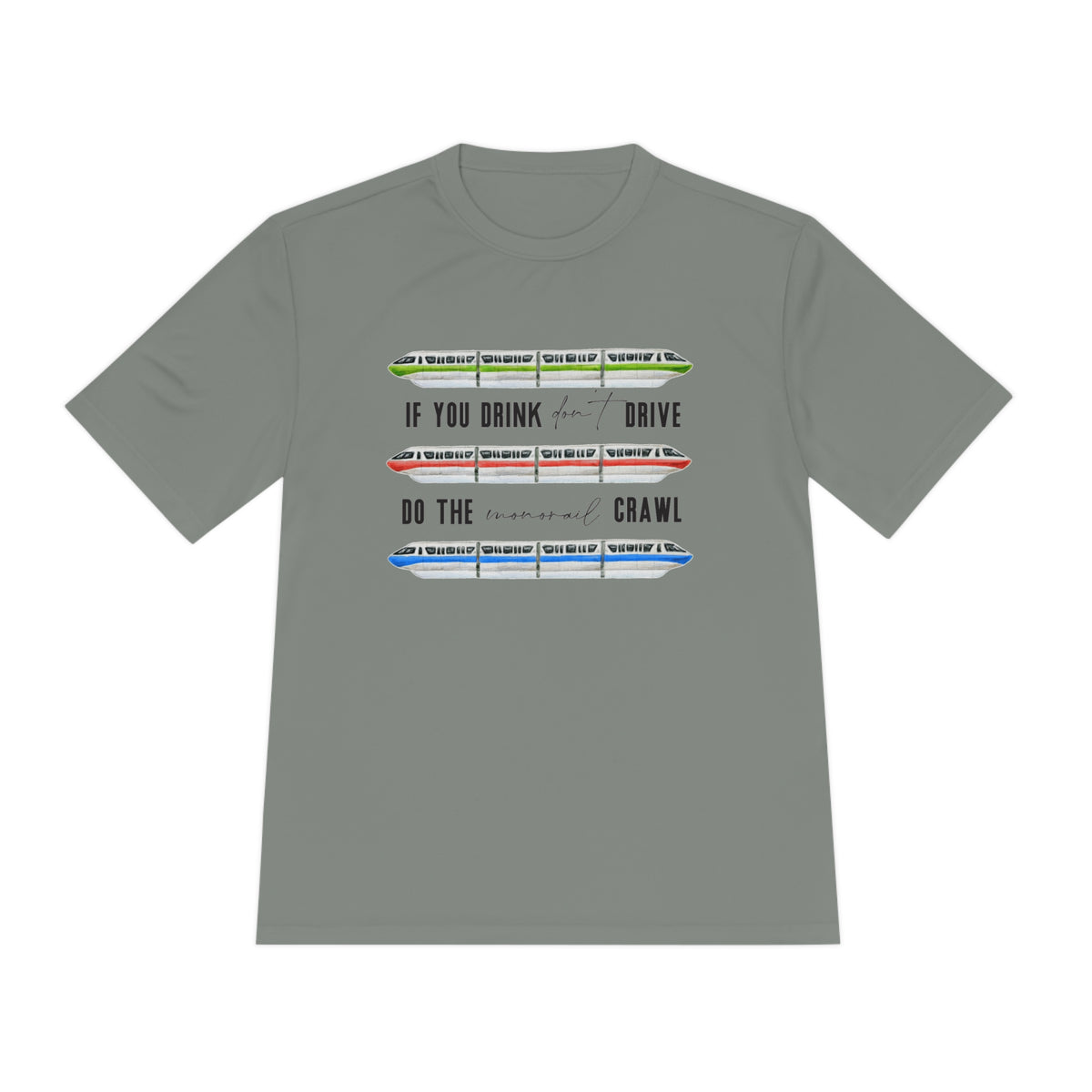 Monorail Crawl Unisex Moisture Wicking Tee