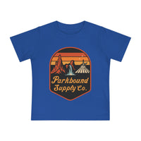 Triple Mountain Badge Bella Canvas Baby Short Sleeve T-Shirt