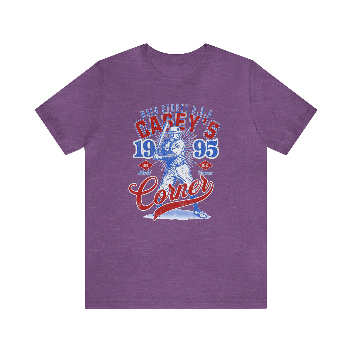 Casey’s Corner Distressed Bella Canvas Unisex Jersey Short Sleeve Tee