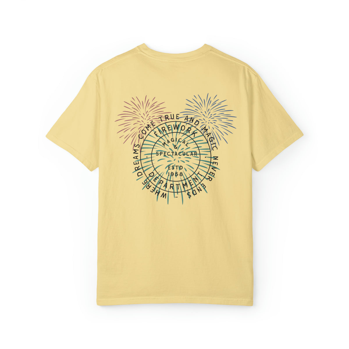 Firework Department Comfort Colors Unisex Garment-Dyed T-shirt