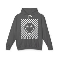 Best Day Ever Comfort Colors Unisex Lightweight Hooded Sweatshirt