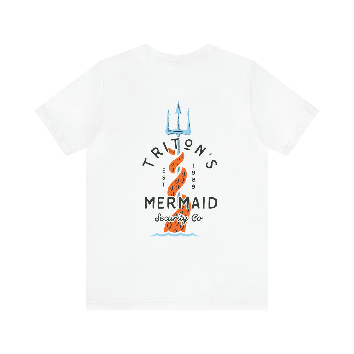 Triton's Mermaid Security Bella Canvas Unisex Jersey Short Sleeve Tee