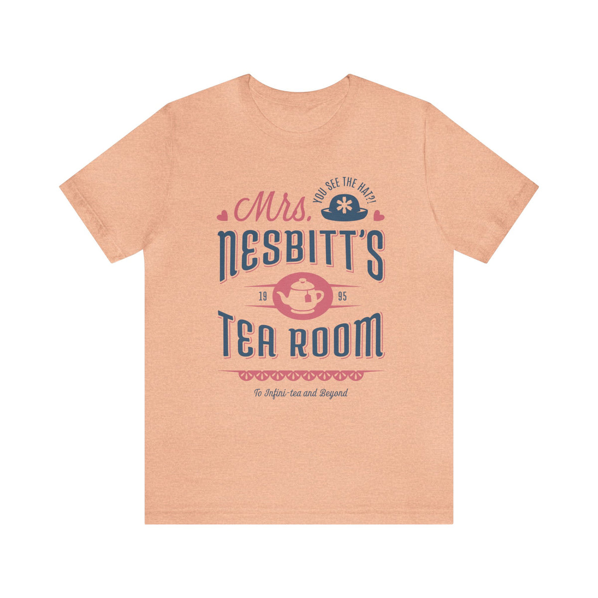 Mrs. Nesbitt’s Tea House Mint & Lavender Bella Canvas Unisex Jersey Short Sleeve Tee