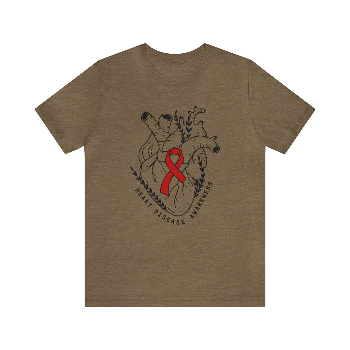 Heart Disease Awareness Bella Canvas Unisex Jersey Short Sleeve Tee