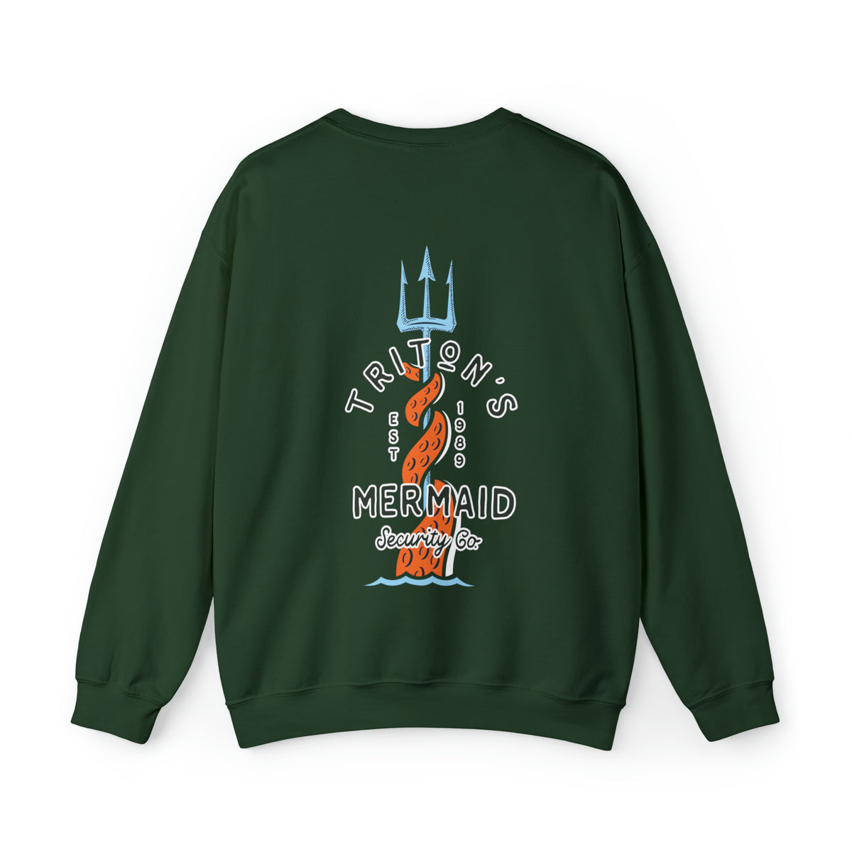 Triton's Mermaid Security Gildan Unisex Heavy Blend™ Crewneck Sweatshirt