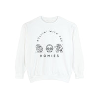 Rollin’ With The Homies Comfort Colors Unisex Garment-Dyed Sweatshirt