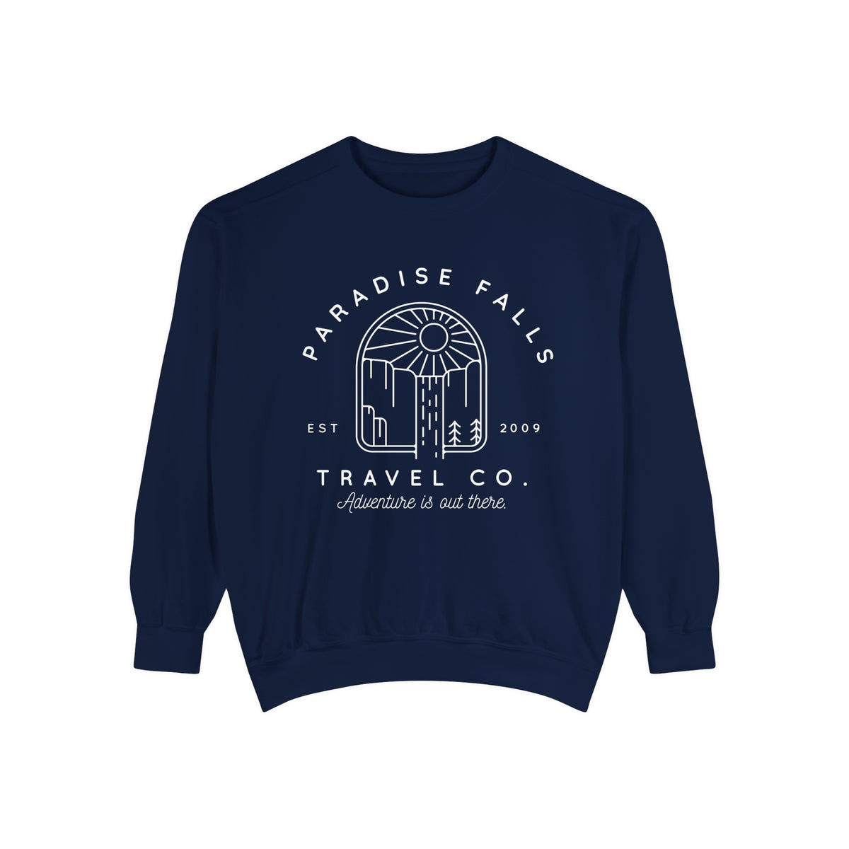 Paradise Falls Vacation Co. Comfort Colors Unisex Garment-Dyed Sweatshirt
