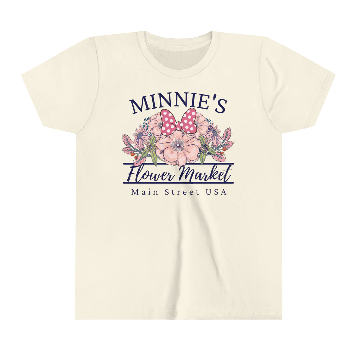 Minnie's Flower Market Bella Canvas Youth Short Sleeve Tee