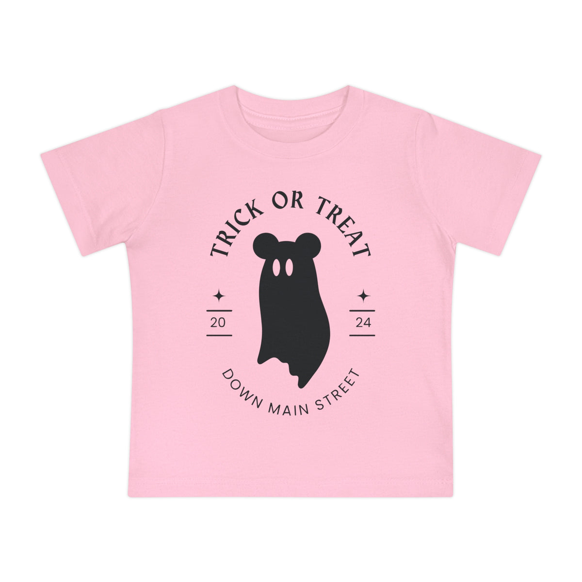 Trick or Treat Down Main Street Baby Short Sleeve T-Shirt