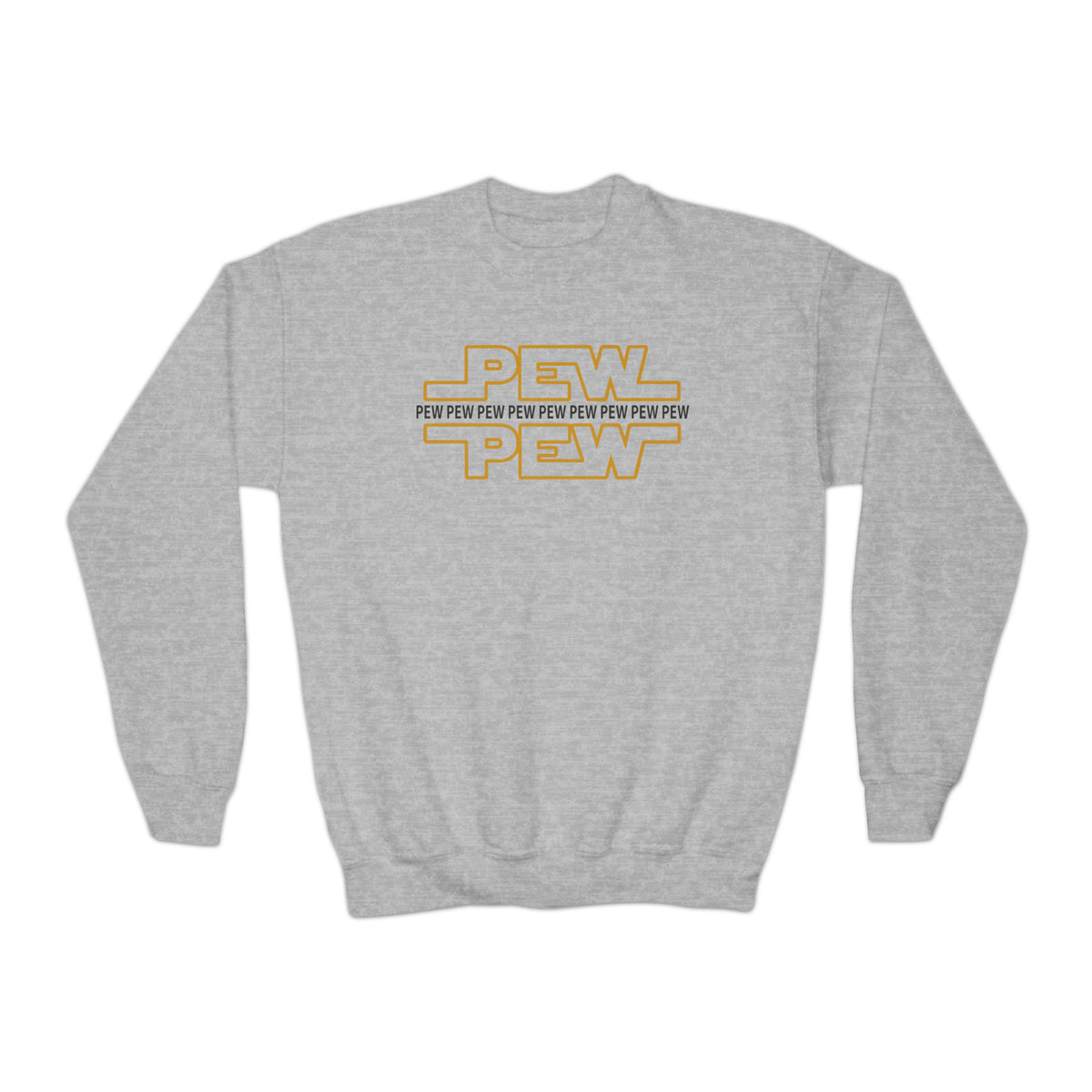 PEW PEW PEW Gildan Youth Crewneck Sweatshirt