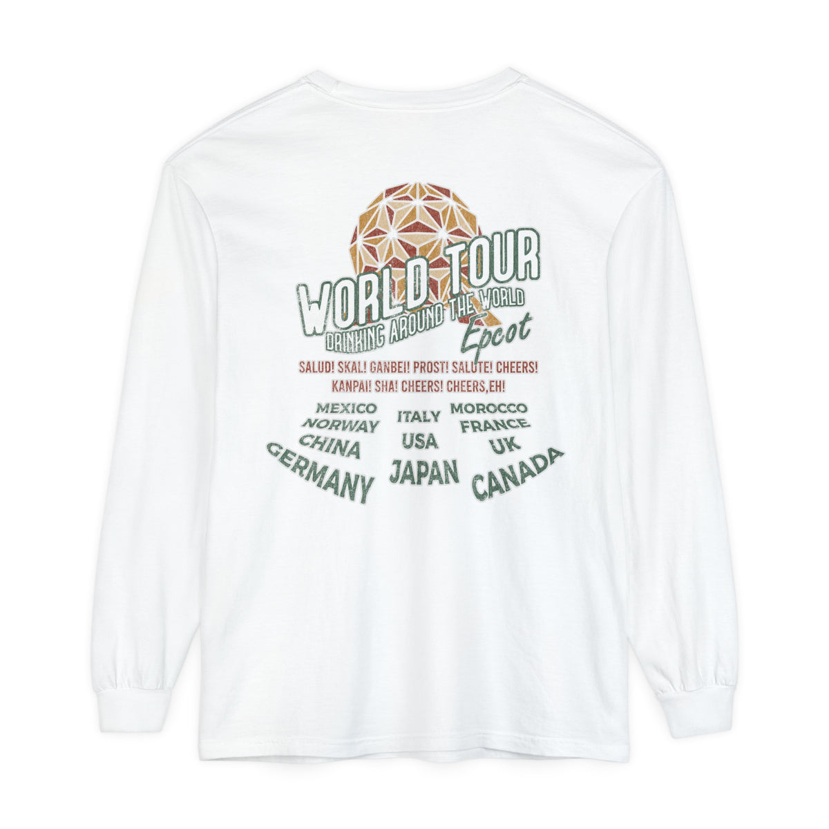 World Tour Comfort Colors Unisex Garment-dyed Long Sleeve T-Shirt