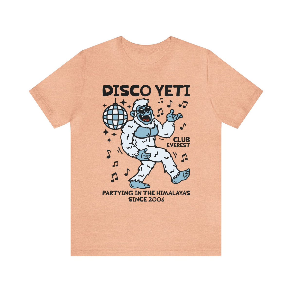 Disco Yeti Bella Canvas Unisex Jersey Short Sleeve Tee