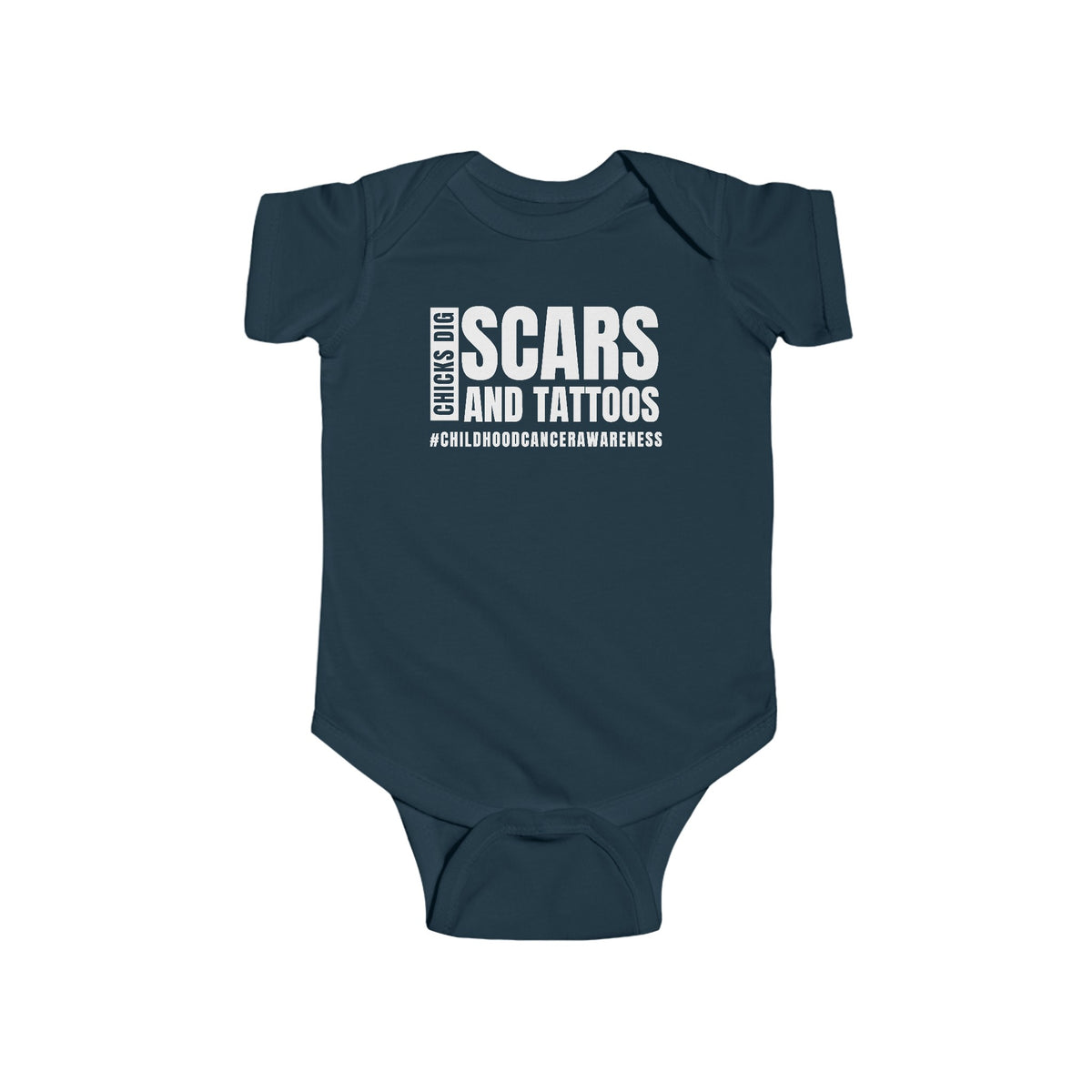 Chicks Dig Scars and Tattoos Rabbit Skins Infant Fine Jersey Bodysuit