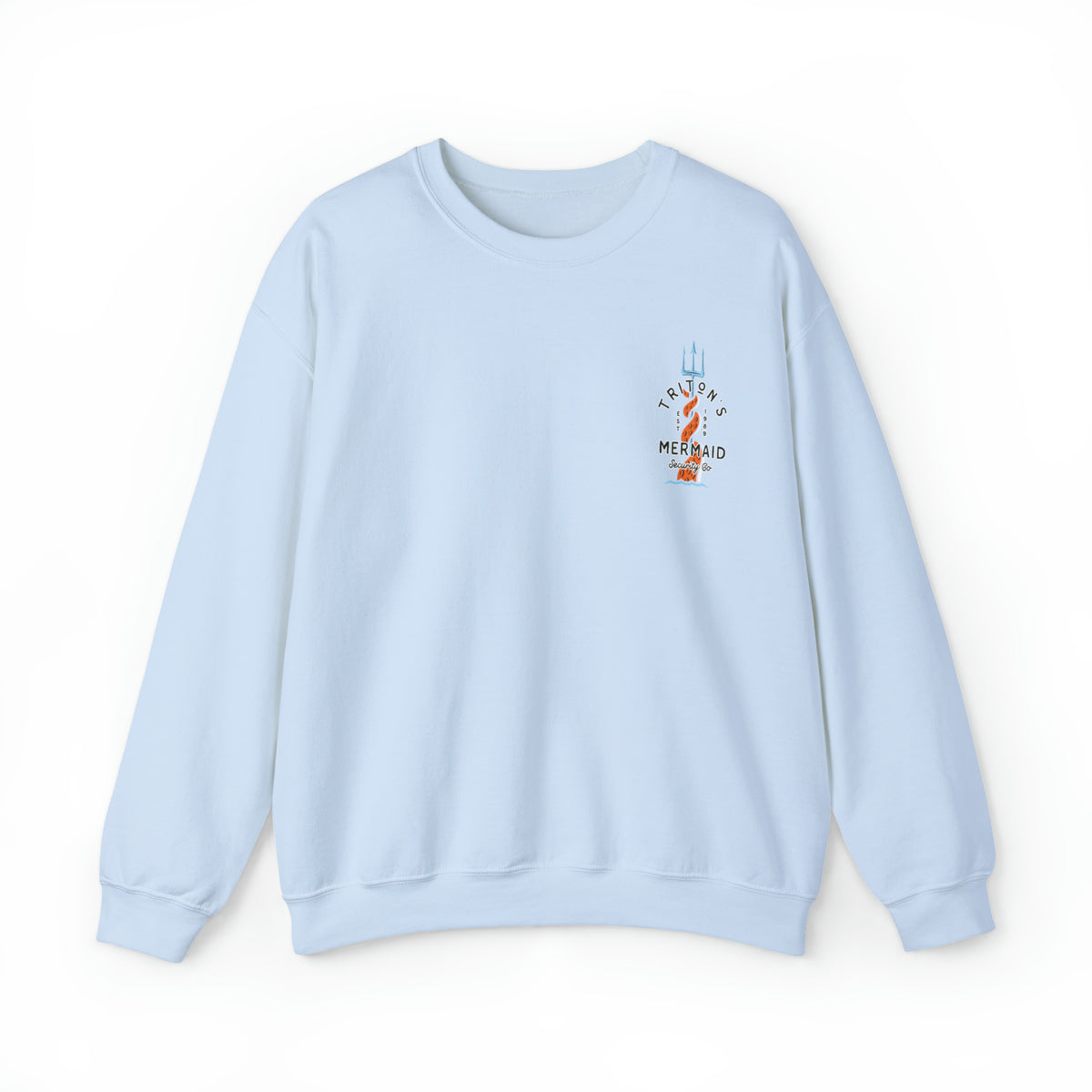 Triton's Mermaid Security Gildan Unisex Heavy Blend™ Crewneck Sweatshirt