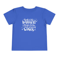 Think of the Happiest Things Bella Canvas Toddler Short Sleeve Tee