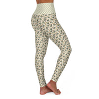 Halloween Checkered Frankies High Waisted Yoga Leggings (AOP)