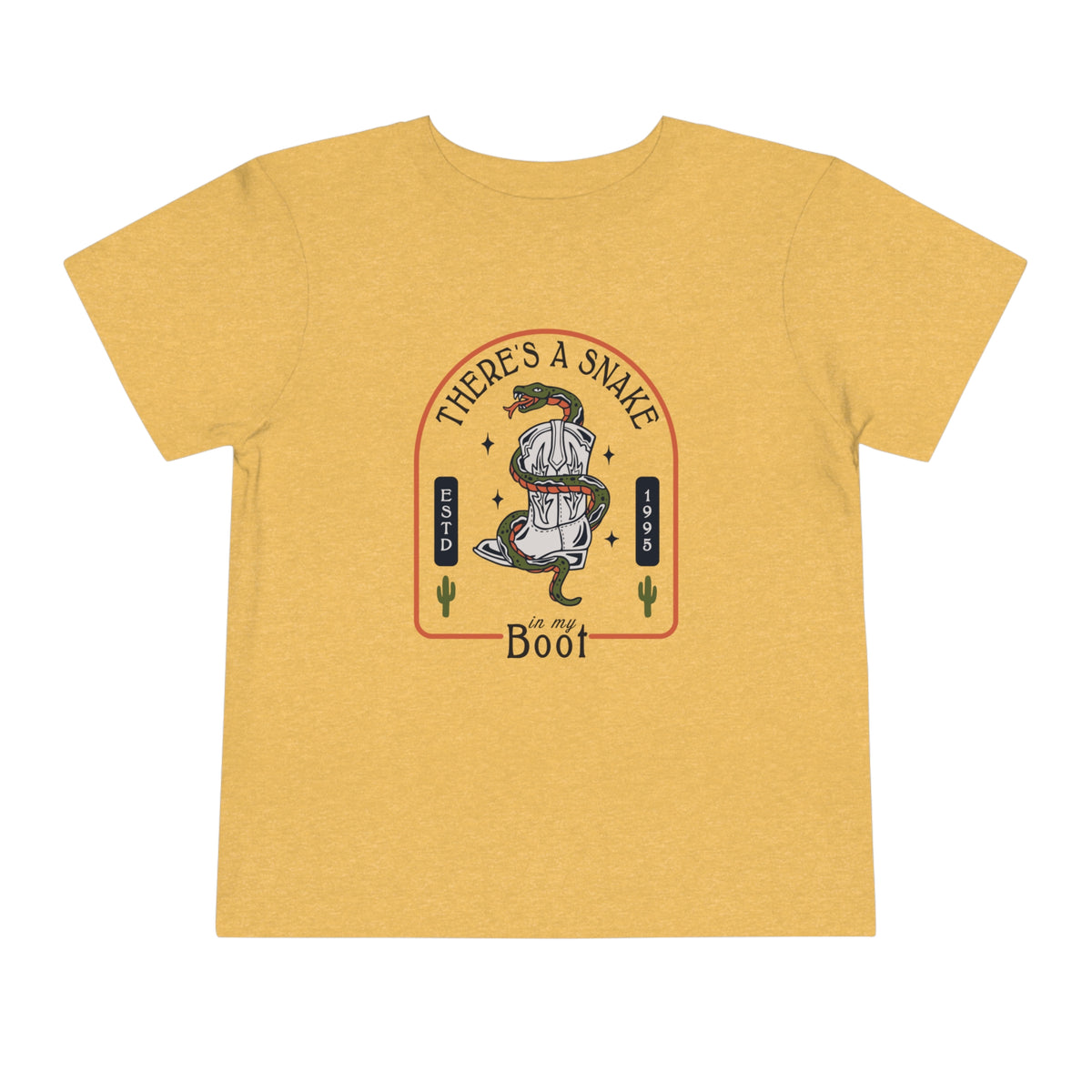 There's A Snake In My Boot Bella Canvas Toddler Short Sleeve Tee
