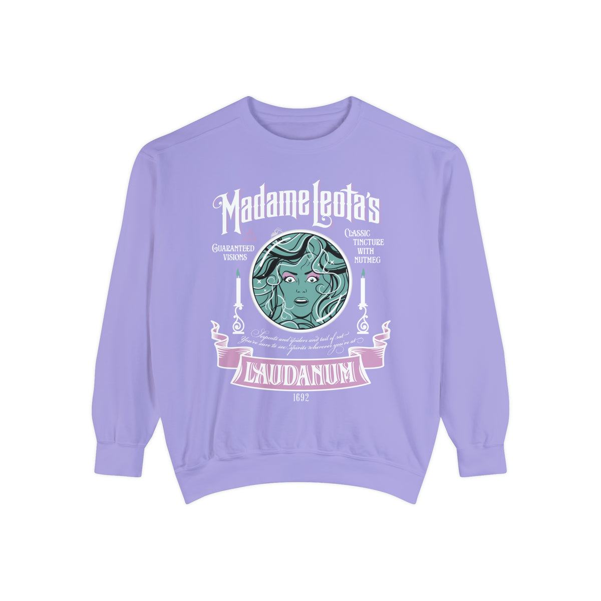 Madame Leota’s Laudanum Teal Comfort Colors Unisex Garment-Dyed Sweatshirt
