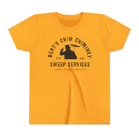 Bert’s Chim Chiminey Sweep Services Bella Canvas Youth Short Sleeve Tee