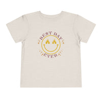 Best Day Ever Bella Canvas Toddler Short Sleeve Tee