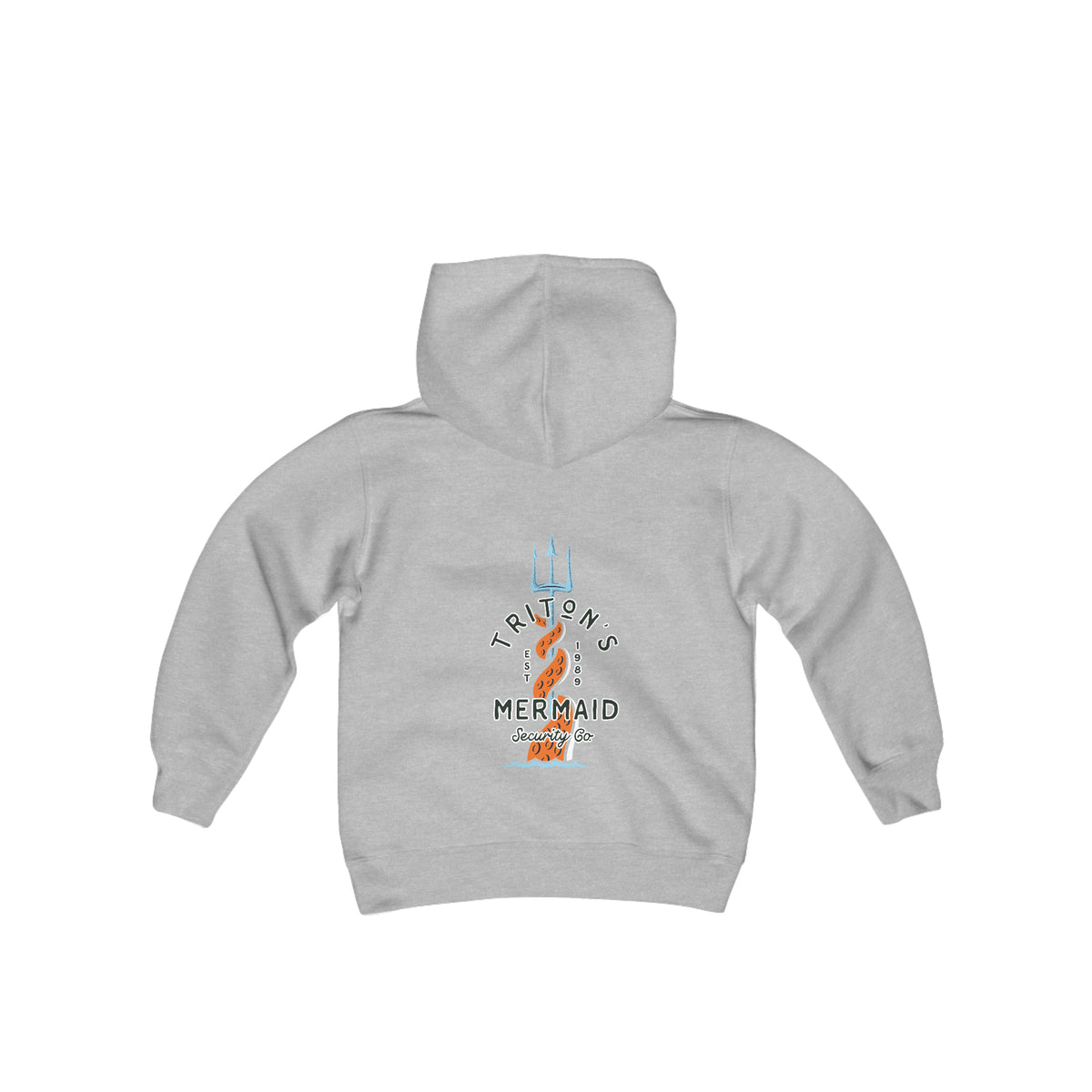 Triton's Mermaid Security Gildan Youth Heavy Blend Hooded Sweatshirt