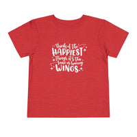 Think of the Happiest Things Bella Canvas Toddler Short Sleeve Tee