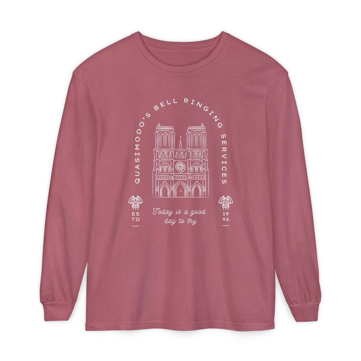 Quasimodo's Bell Ringing Services Comfort Colors Unisex Garment-dyed Long Sleeve T-Shirt