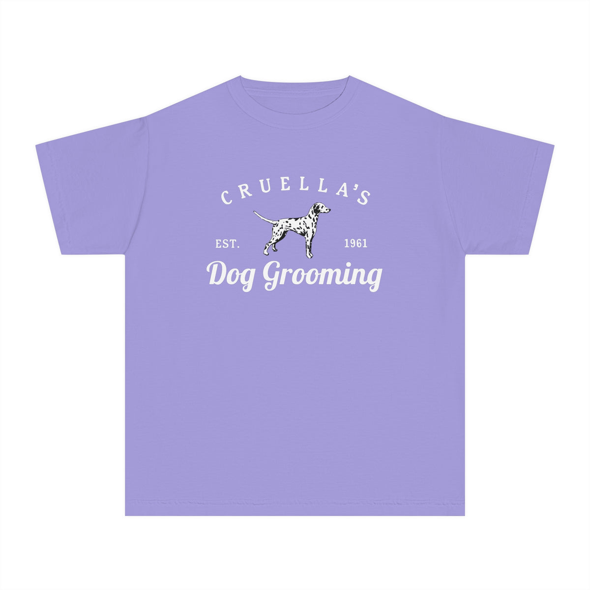 Cruella’s Dog Grooming Comfort Colors Youth Midweight Tee