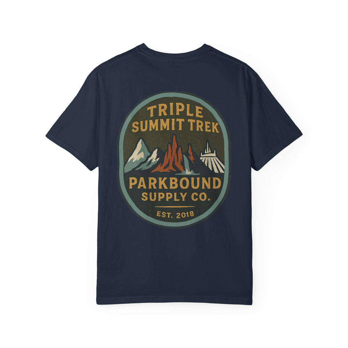Triple Summit Trek Comfort Colors Unisex Garment-Dyed T-shirt