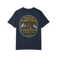 Triple Summit Trek Comfort Colors Unisex Garment-Dyed T-shirt