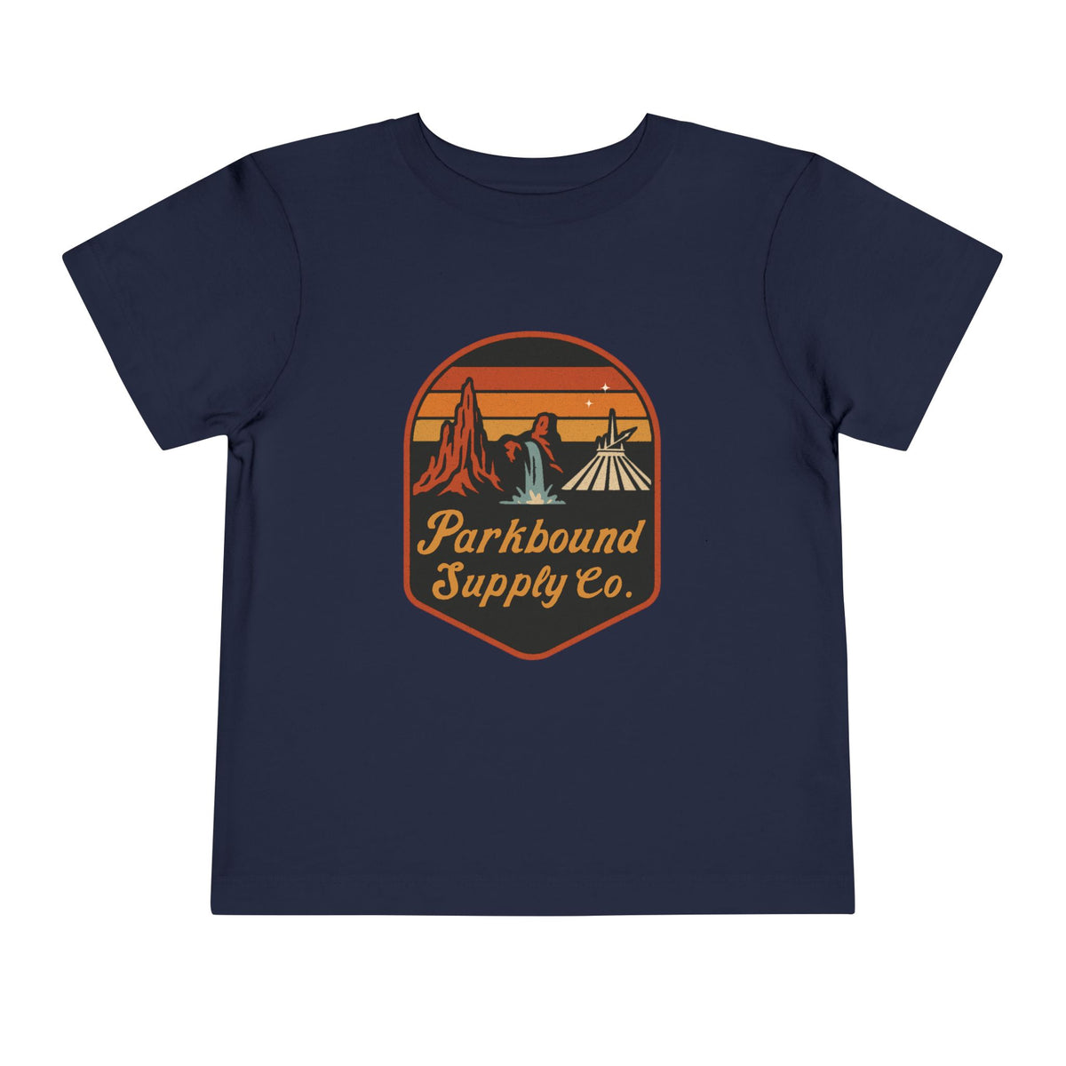 Triple Mountain Badge Bella Canvas Toddler Short Sleeve Tee