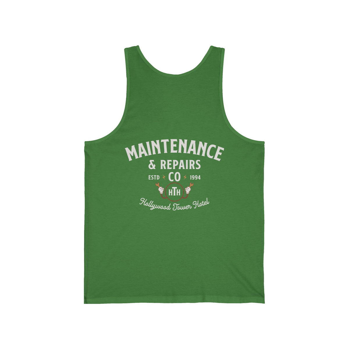Hollywood Tower Hotel Maintenance & Repairs Bella Canvas Unisex Jersey Tank