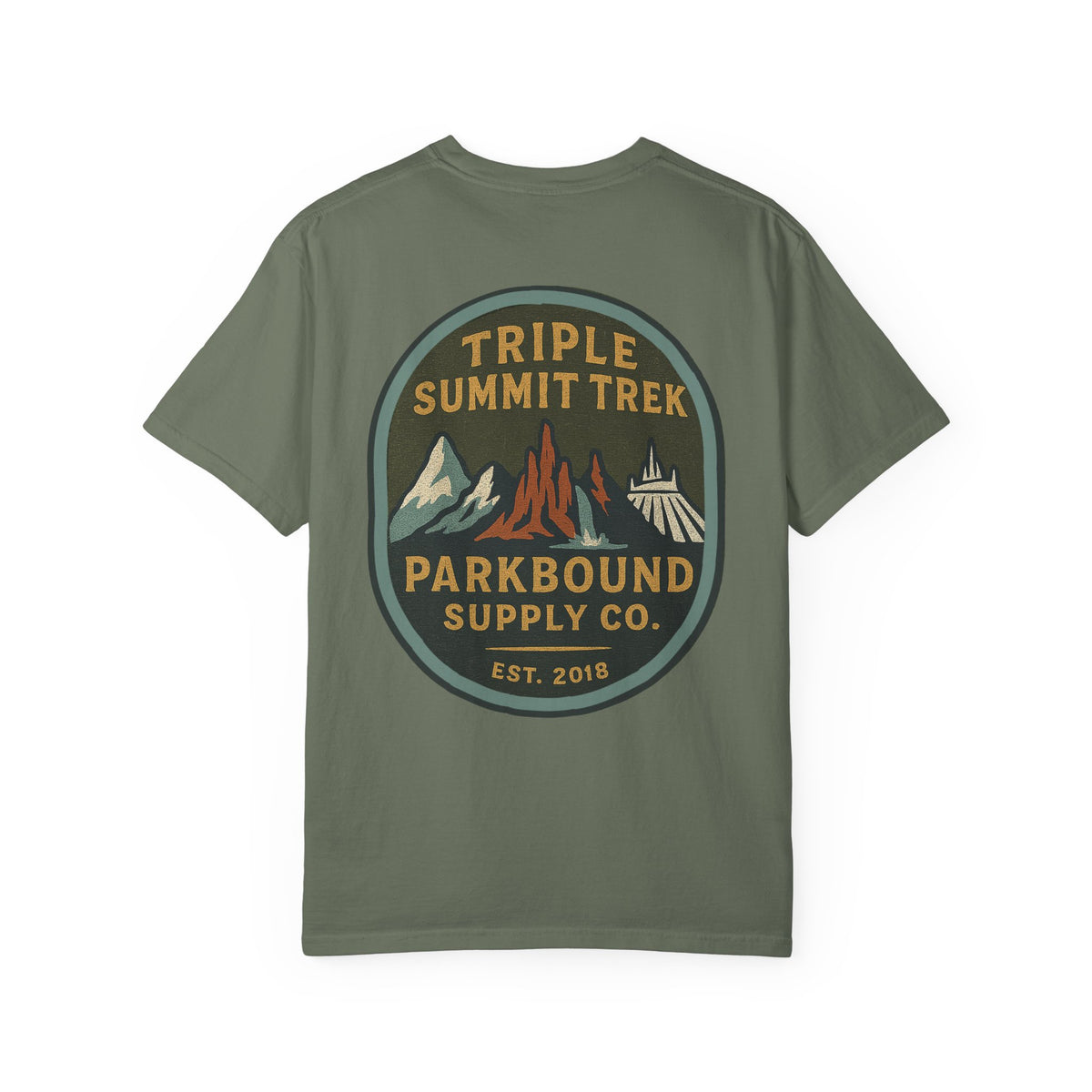 Triple Summit Trek Comfort Colors Unisex Garment-Dyed T-shirt