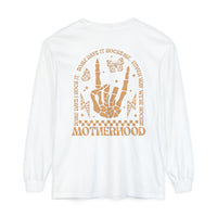 Motherhood Comfort Colors Unisex Garment-dyed Long Sleeve T-Shirt