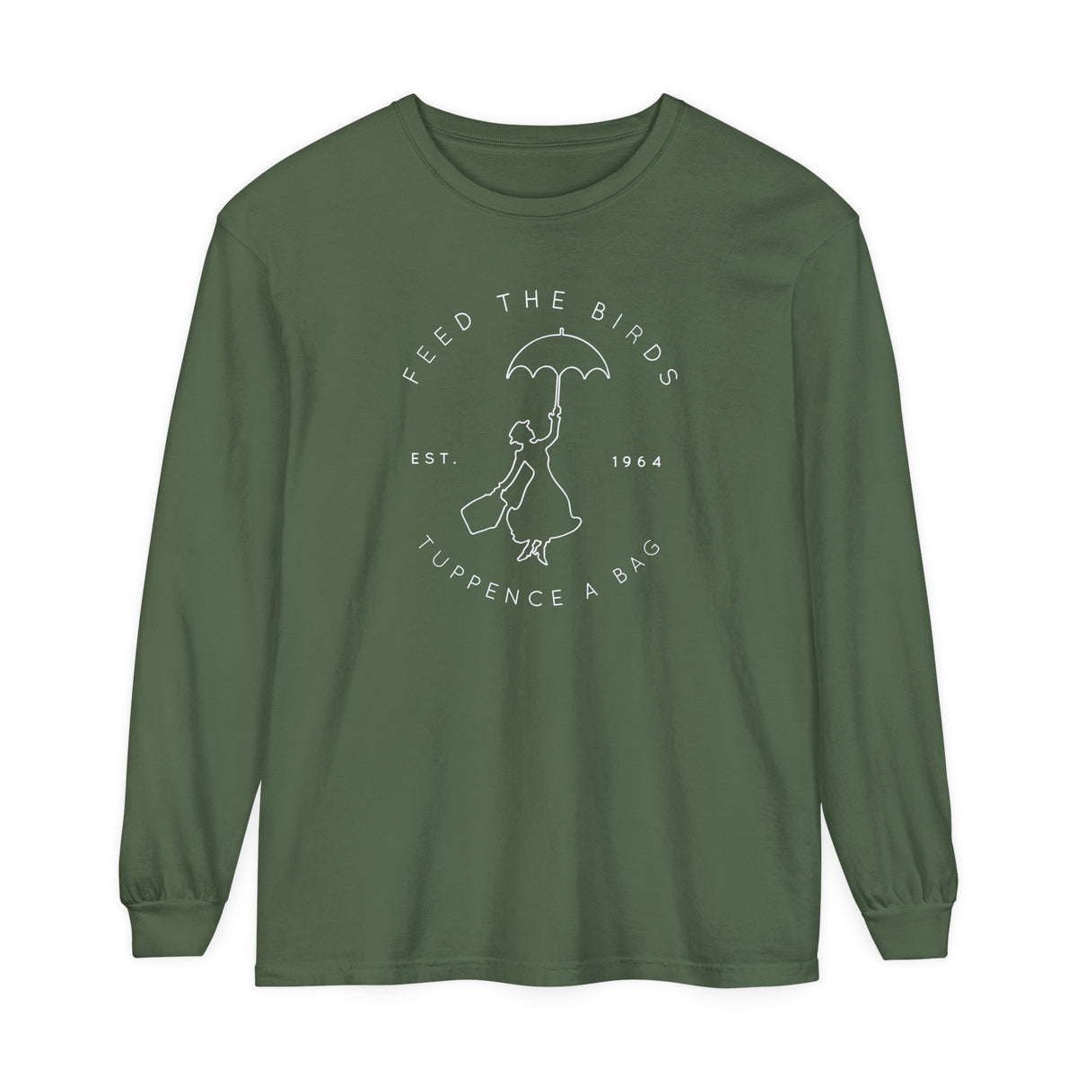 Feed The Birds Comfort Colors Unisex Garment-dyed Long Sleeve T-Shirt