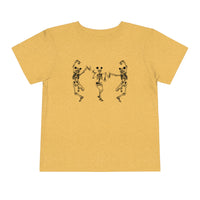 Dancing Skeletons with Ears Bella Canvas Toddler Short Sleeve Tee