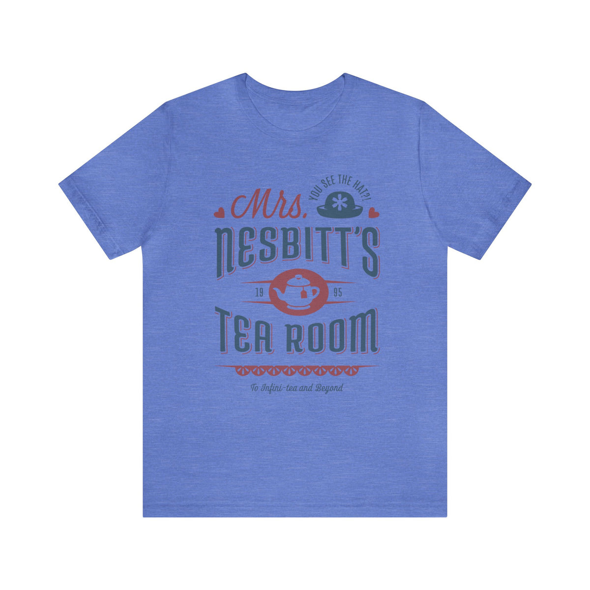 Mrs. Nesbitt’s Tea House Mint & Lavender Bella Canvas Unisex Jersey Short Sleeve Tee