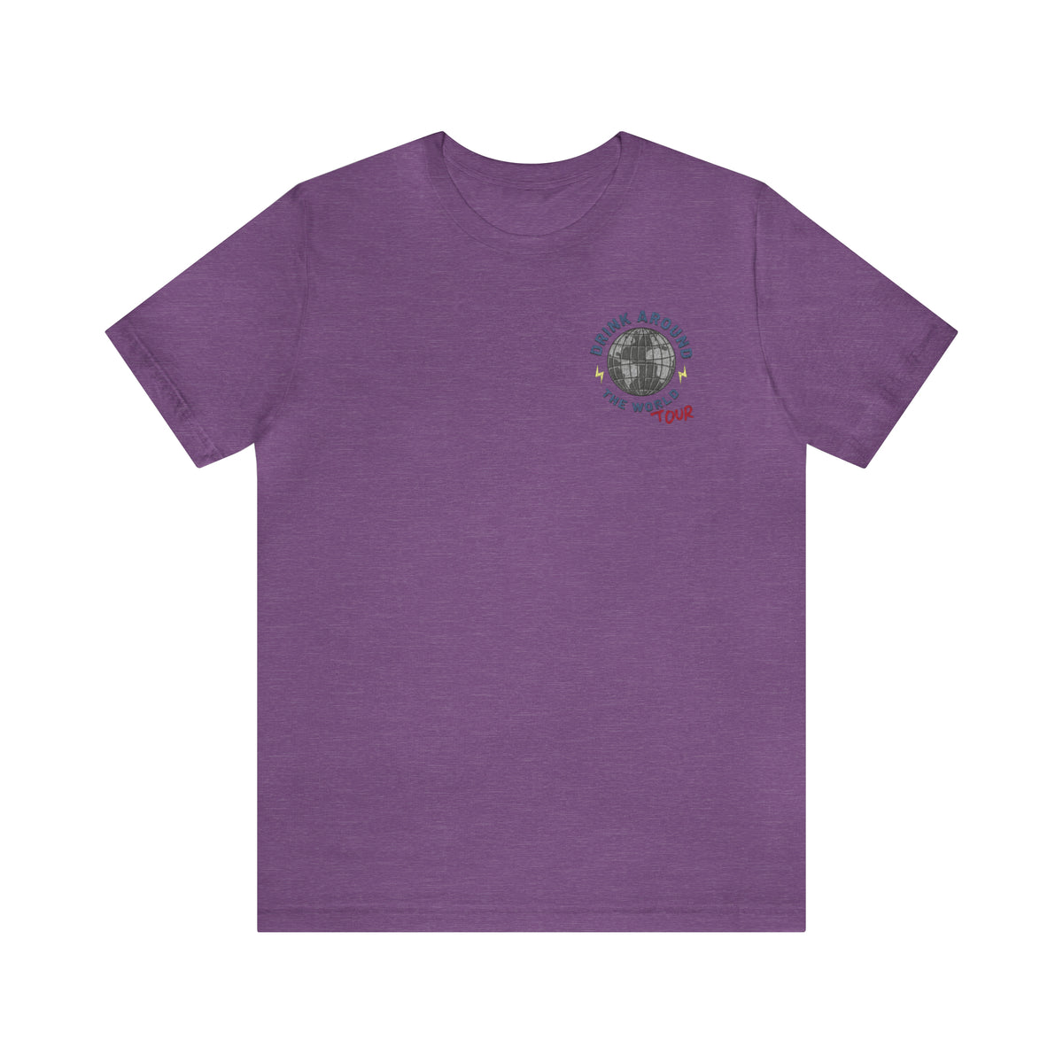 Drink Around The World Tour Bella Canvas Unisex Jersey Short Sleeve Tee