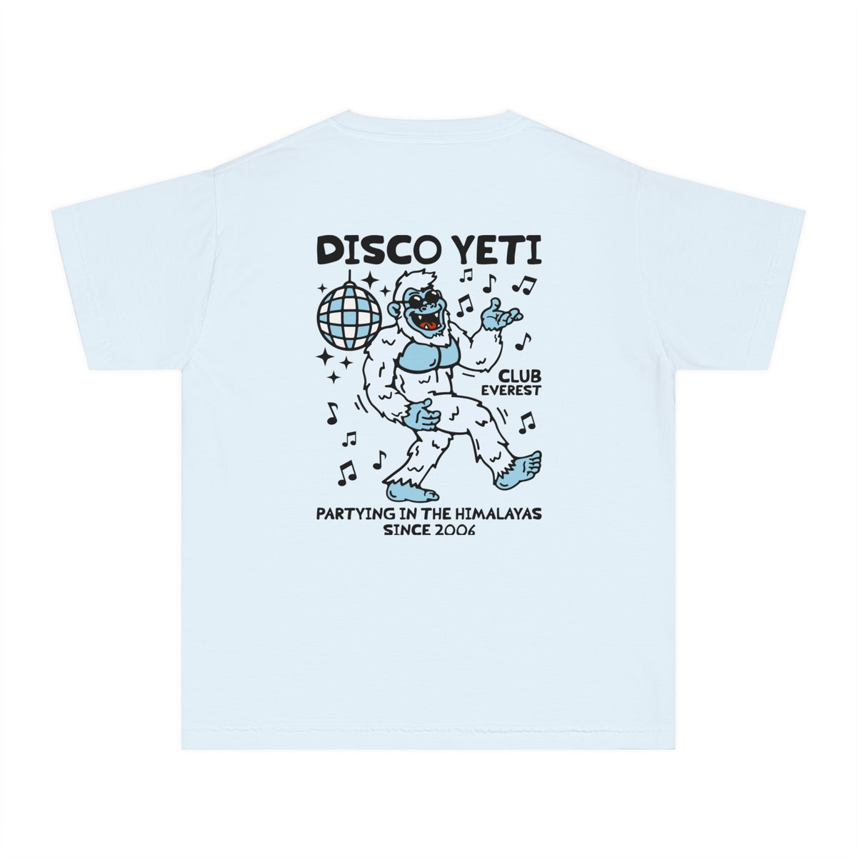 Disco Yeti Comfort Colors Youth Midweight Tee