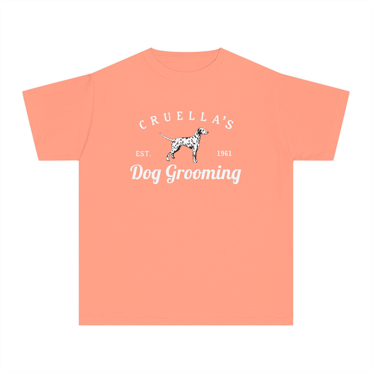 Cruella’s Dog Grooming Comfort Colors Youth Midweight Tee