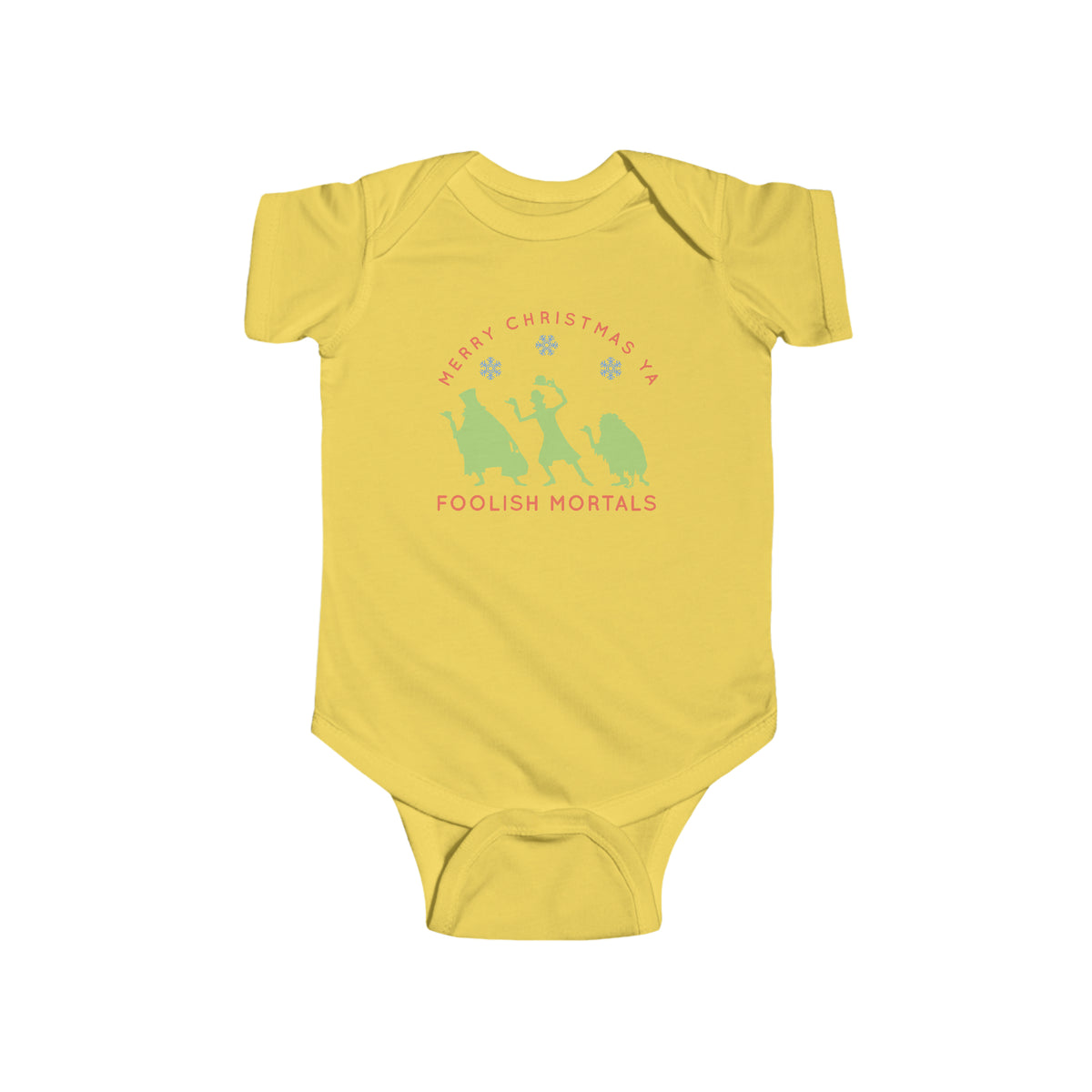 Merry Christmas Ya Foolish Mortals Rabbit Skins Infant Fine Jersey Bodysuit