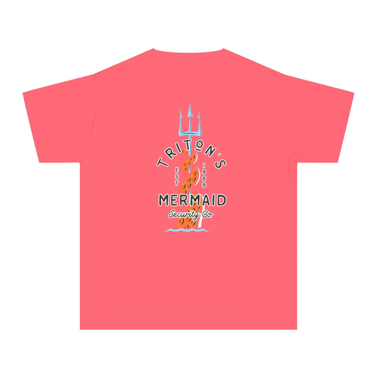 Triton's Mermaid Security Comfort Colors Youth Midweight Tee